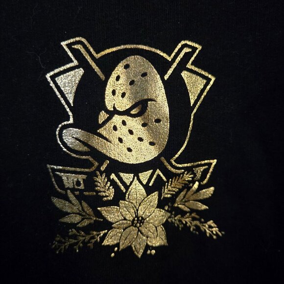 Happy Holidays Spirit Jersey Anaheim Mighty Ducks Rare Cozy Velour Size XL - Picture 5 of 8